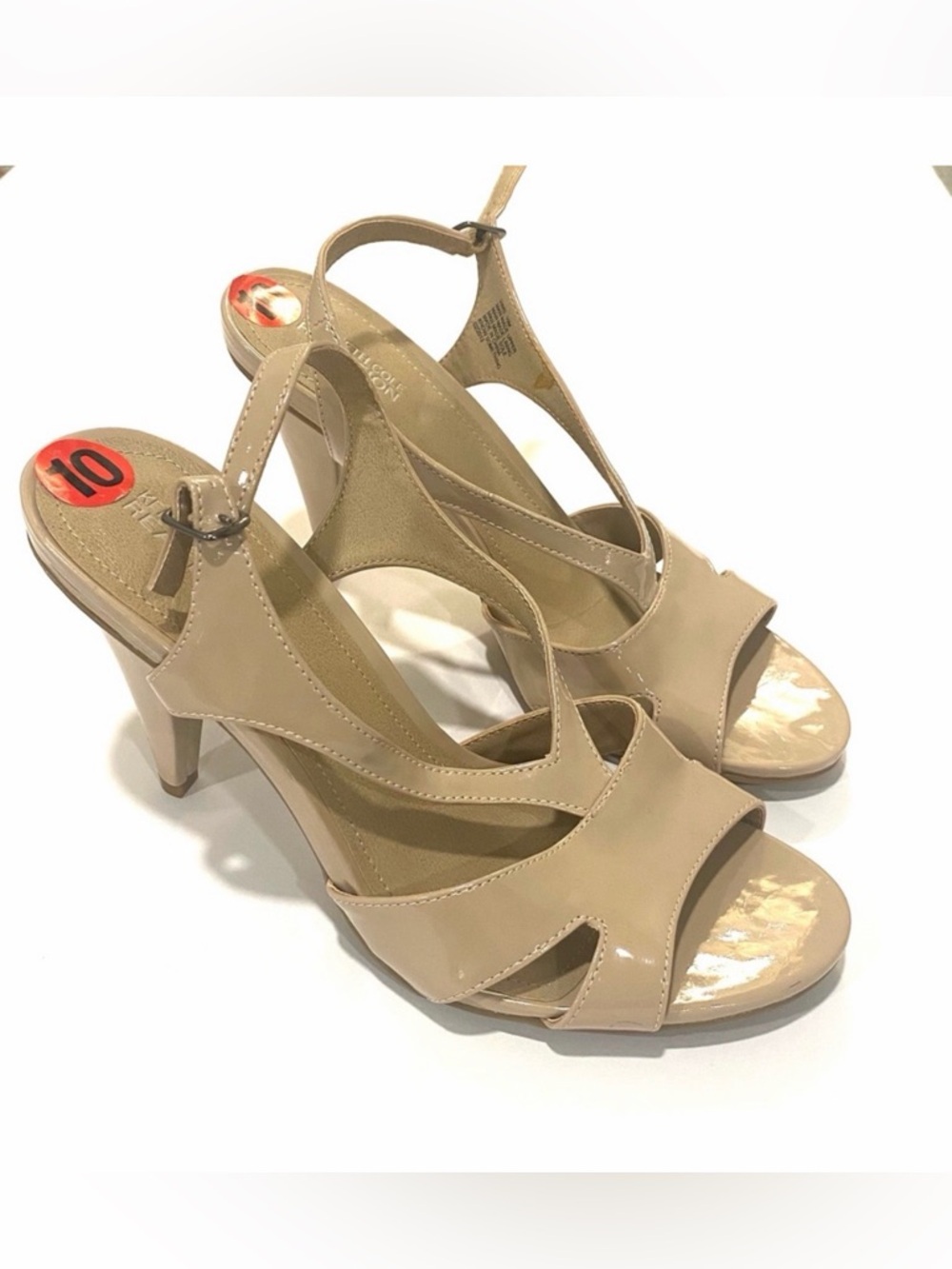 Kenneth Cole Bone Patent Heels - NEW Size 10
